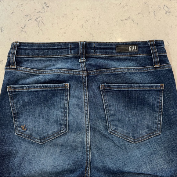 KUT from the Kloth Donna Fab Ab High Waist Ankle Skinny Jeans Size 2 - Picture 2 of 14